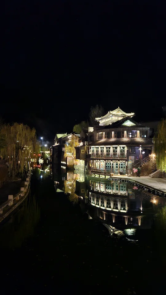 客棧門前夜景燈籠