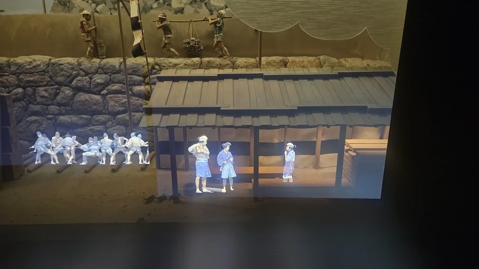 大阪城天守閣內的歷史展示